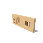 Tüzifa tároló G21 WOH 181 - 242 x 75 cm, antracit