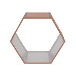 Tüzifa tároló G21 HEX 53 - 92 x 60 cm, barna