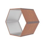 Tüzifa tároló G21 HEX 53 - 92 x 60 cm, barna
