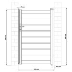 G21 Reno kiskapu 100x158 cm balos, antracit