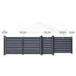 Kapu G21 Reno 100x176 cm balos, antracit