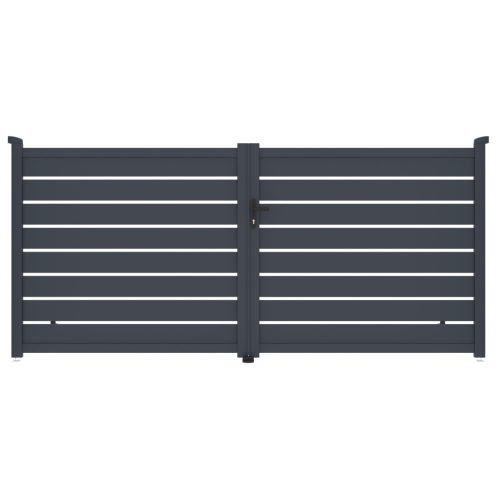 Kapu G21 Reno 350x158 cm kétszárnyú, antracit színű