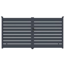 Kapu G21 Reno 350x176 cm kétszárnyú, antracit színű