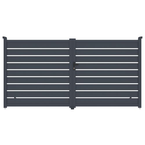 Kapu G21 Reno 350x176 cm kétszárnyú, antracit színű
