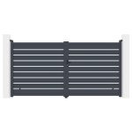 Kapu G21 Reno 350x176 cm kétszárnyú, antracit színű