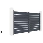 Kapu G21 Reno 350x176 cm kétszárnyú, antracit színű