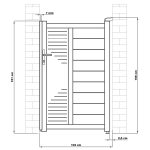 Kapu G21 Marion 100x158 cm balos , antracit