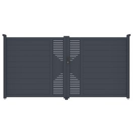 G21 Marion 350x173 cm kétszárnyú kapu, antracit
