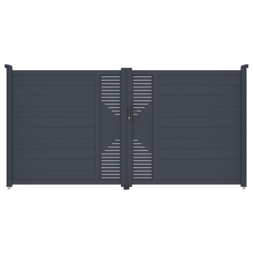 G21 Marion 350x173 cm kétszárnyú kapu, antracit