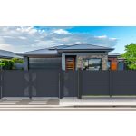 G21 oszlop kapuhoz 15x190 cm, talppal, antracit, 2 db