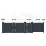 Kerítésmező G21 Marion 168x156 cm, antracit