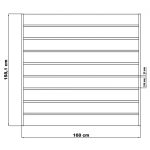 Kerítésmező G21 Reno 168x158 cm, antracit