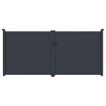 G21 Orlando 350x158 cm-es kétszárnyú kapu, antracit színben