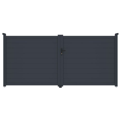 G21 Orlando 350x158 cm-es kétszárnyú kapu, antracit színben