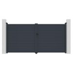 G21 Orlando 350x173 cm-es kétszárnyú kapu, antracit színben