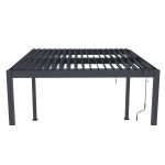 Bioklimatikus pergola G21 Austin 3×3 m, antracit színű alumínium