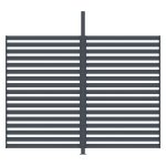 G21 kiegészítő fix lamellás fal 3x2,6 m Trenton pergolához