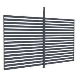   G21 kiegészítő fix lamellás fal 4x2,6 m Trenton pergolához