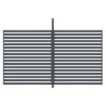 G21 kiegészítő fix lamellás fal 4x2,6 m Trenton pergolához