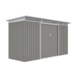 Kerti ház G21 GRAH 483 - 340 x 142 cm, metál szürke