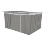 Kerti ház G21 GRAH 915 - 340 x 269 cm, metálszürke