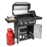 G21 Alabama Black BBQ Premium Line gázgrill, 5 égő + nyomáscsökkentő szelep ingyen