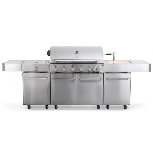 G21 Nevada BBQ konyha Premium Line gázgrill, 8 égőfej + ajándék nyomáscsökkentő