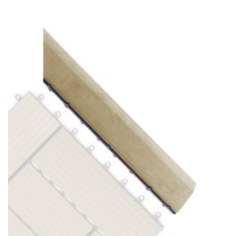   G21 Cumaru átvezető profil a WPC burkolócsempékhez, 38,5 x 7,5 cm sarok (jobb)