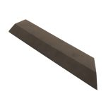 G21 Indiai teak átvezető profil a WPC burkolócsempékhez, 38,5 x 7,5 cm sarok (jobb)