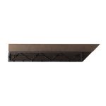 G21 Indiai teak átvezető profil a WPC burkolócsempékhez, 38,5 x 7,5 cm sarok (jobb)