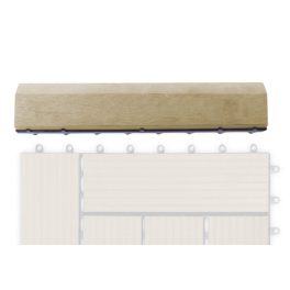   G21 Cumaru átvezető profil a WPC burkolócsempékhez, 30 x 7,5 cm egyenes