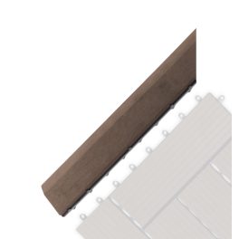   G21 Indiai teak átvezető profil a WPC burkolócsempékhez, 38,5 x 7,5 cm sarok (bal)