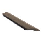 G21 Indiai teak átvezető profil a WPC burkolócsempékhez, 38,5 x 7,5 cm sarok (bal)