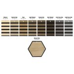 G21 záróprofil akusztikus panelhez, füstölt tölgy színben