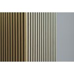 G21 záróprofil akusztikus panelhez, teak színben