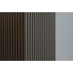 G21 záróprofil akusztikus panelhez, sötét dió színben