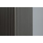 G21 záróprofil akusztikus panelhez,sötét szürke színben