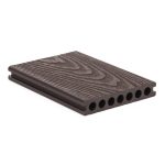 G21 padlóburkolat 2,5 x 14,8 x 400 cm, Dark Wood kerek lyukakkal, WPC