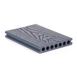   G21 kültéri burkolólap 2,5 x 14,8 x 400 cm, Silver Wood kerek lyukakkal, WPC