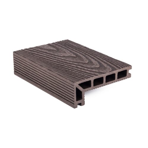 G21 kültéri elzáró burkolólap, 2,5 x 14 x 400 cm, Dark Wood, WPC
