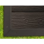 G21 élzáró Dark Wood 4,5 x 4,5 x 300 cm, WPC anyag
