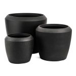 G21 Coal Round virágcserép 33,5 x 33,5 x 30,5