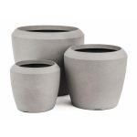 G21 Cement Round virágcserép 44 x 44 x 39,5