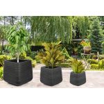 Virágcserép G21 Lava Cube 50,5 x 50,5 x 49