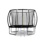 G21 SpaceJump trambulin védőhalóval, 305 cm, ajándék létrával, fekete színben
