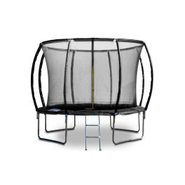   G21 SpaceJump trambulin védőhalóval, 305 cm, ajándék létrával, fekete színben