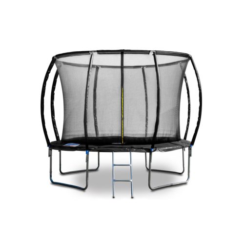G21 SpaceJump trambulin védőhalóval, 305 cm, ajándék létrával, fekete színben