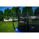 G21 SpaceJump trambulin védőhalóval, 366 cm, ajándék létrával, kék színben