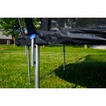 G21 SpaceJump trambulin védőhalóval, 366 cm, ajándék létrával, fekete színben