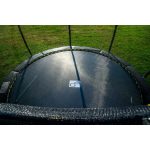 G21 SpaceJump trambulin védőhalóval, 366 cm, ajándék létrával, fekete színben